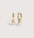 Gold Vermeil June Birthstone Huggie Earrings - Moonstone - Monica Vinader