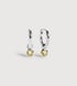 Sterling Silver November Birthstone Huggie Earrings - Citrine - Monica Vinader