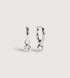 Sterling Silver April Birthstone Huggie Earrings - White Topaz - Monica Vinader