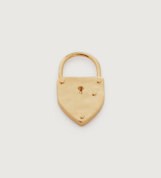 Gold Vermeil Padlock Pendant Charm - Monica Vinader