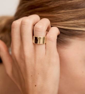 Alternate view of Gold MV Siren™ Muse Bold Ring - Monica Vinader