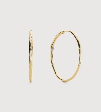 Gold Siren Muse Large Hoop Earrings - Monica Vinader