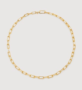 Gold Vermeil Alta Mini Chain Necklace - Monica Vinader