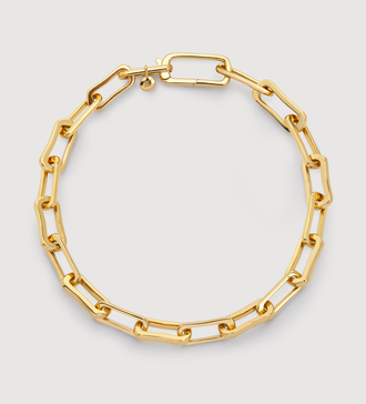 Gold Vermeil Alta Mini Chain Bracelet - Monica Vinader
