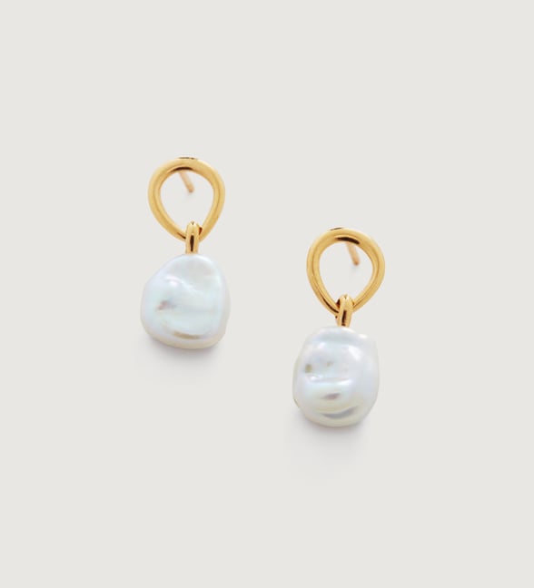 Pearl Earrings | Hoops, Drops, & Studs | Monica Vinader
