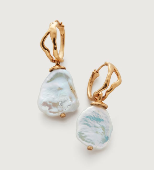 Pearl Earrings | Hoops, Drops, & Studs | Monica Vinader