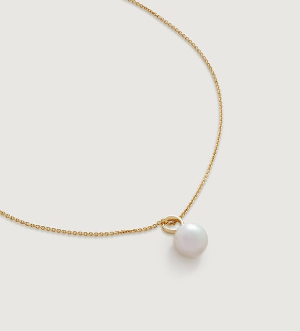 ネックレス・ペンダント [Rita monica] Shine Pearl Necklace Kate Middleton's pearl necklace by Monica Vinader: Nura pendant