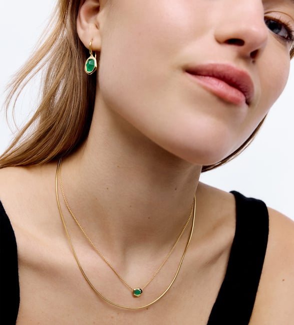Vibrant Green Onyx Jewelry | Monica Vinader US