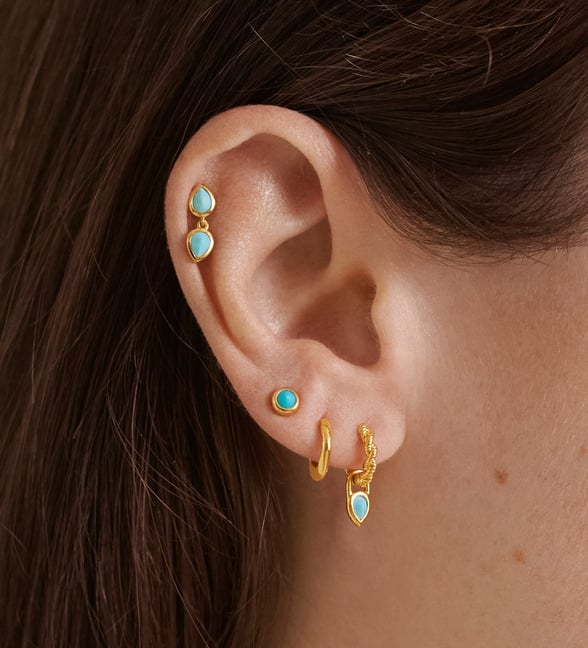 Boucles d'oreilles Bouche AÉLYS en Argent 925/1000 - AE-B60324