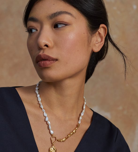 ネックレス・ペンダント [Rita monica] Beads Pearl Necklace Pearl Necklaces | Monica Vinader
