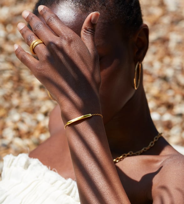 【MONICA VINADER】18Kローズゴールドヴェルメイユ ネックレス 18ct Rose Gold Jewellery | Monica Vinader