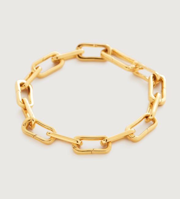 【MONICA VINADER】アルタキャプチャー チェーンブレスレット Alta Capture Mini Link Charm Bracelet in 18k Rose Gold