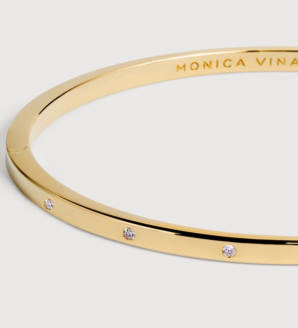【VAINON】Wrinkle Bangle Gold Vermeil & Sterling Silver Bangles | Monica Vinader DE