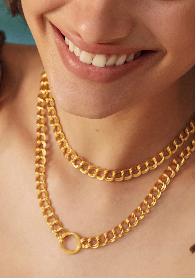 Glamorous Necklaces Chains Pendants Monica Vinader - Monica Vinader Marie Mini Pendant Charm Necklace Set