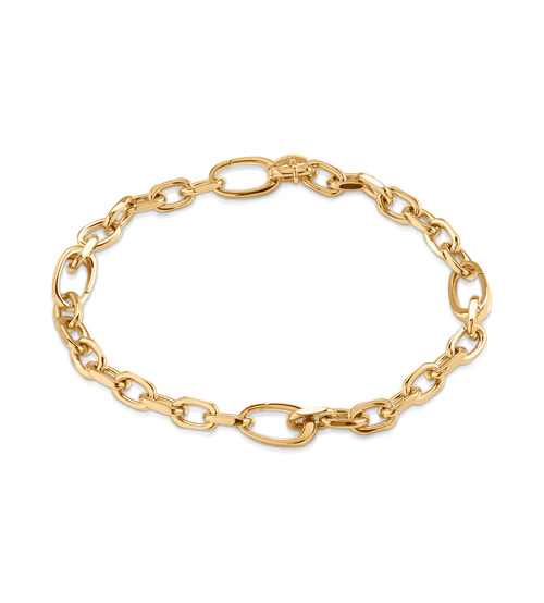 Gold Vermeil Alta Capture Mini Link Charm Bracelet - Monica Vinader