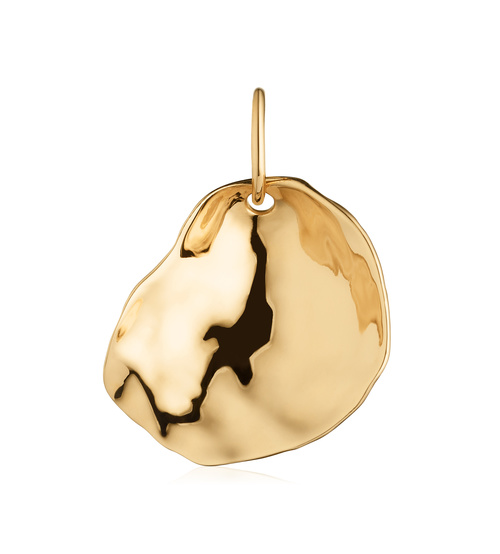 Gold Vermeil Nura Small Shell Pendant Charm - Monica Vinader