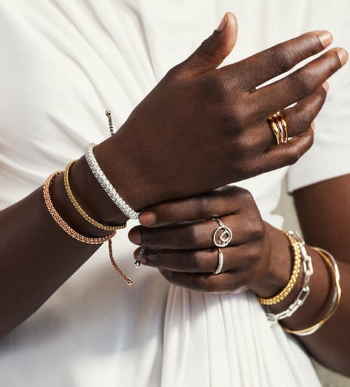 Alternate view of Gold Vermeil Nura Reef Stacking Ring - Monica Vinader