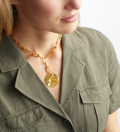 Alternate view of Gold Vermeil Siren Shore Pendant Charm - Monica Vinader