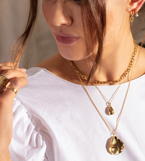 Alternate view of Gold Vermeil Nura Pearl Pendant Charm - Monica Vinader