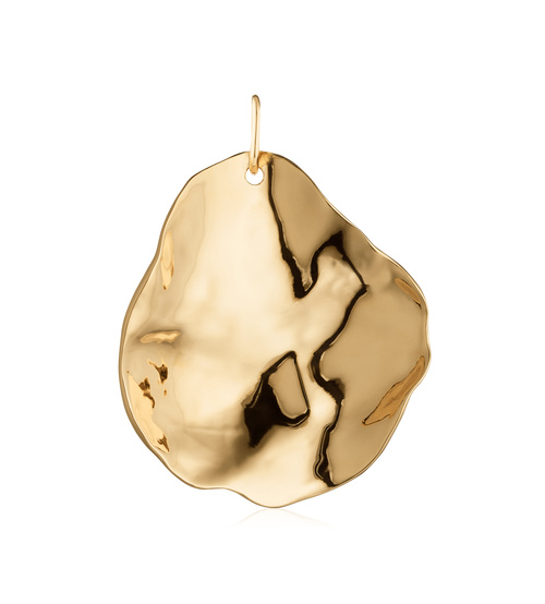 Gold Vermeil Nura Shell Pendant Charm - Monica Vinader