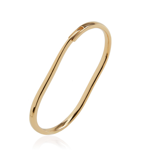 Gold Vermeil Alta Capture Charm Bangle - Monica Vinader