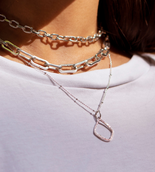 Alternate view of Gold Vermeil Riva Hoop Diamond Pendant Charm - Diamond - Monica Vinader