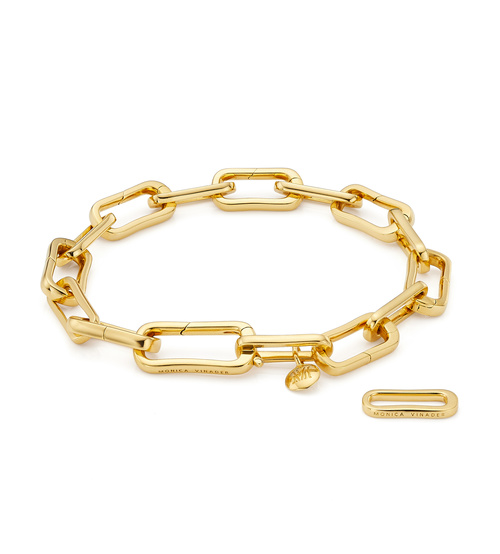 Gold Vermeil Alta Capture Charm Bracelet - Monica Vinader