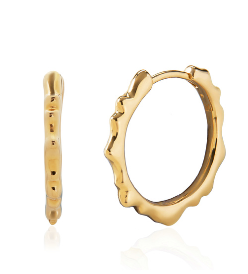 Gold Vermeil Siren Muse Small Hoop Earrings - Monica Vinader