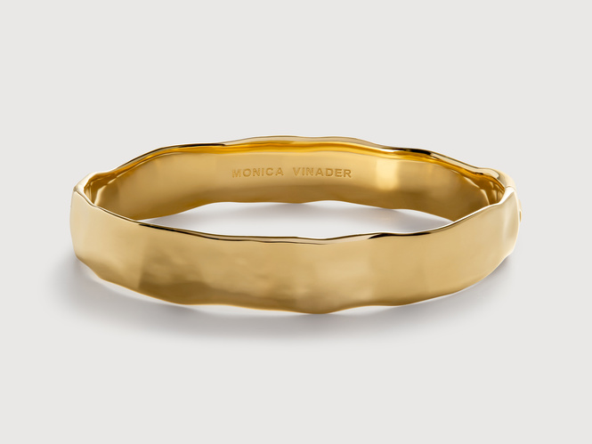 Gold Vermeil Siren Muse Bold Bangle - Monica Vinader