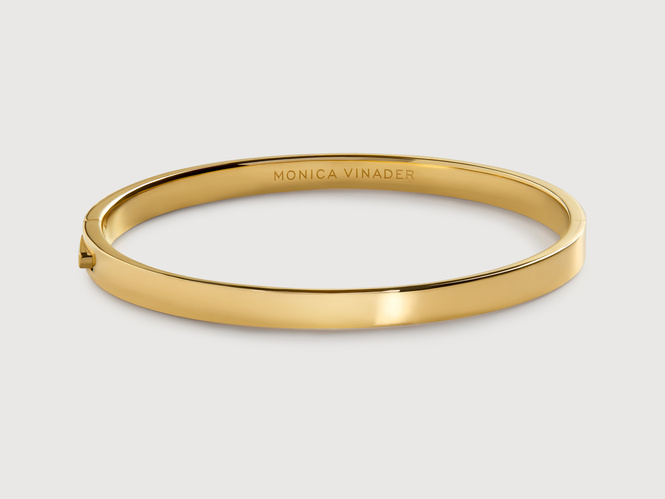 Gold Vermeil Essential Bangle - Monica Vinader