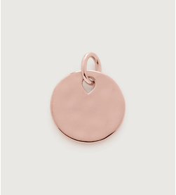 Rose Gold Vermeil Ziggy Round Pendant Charm - Monica Vinader
