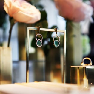 Diva Green Aventurine Earrings