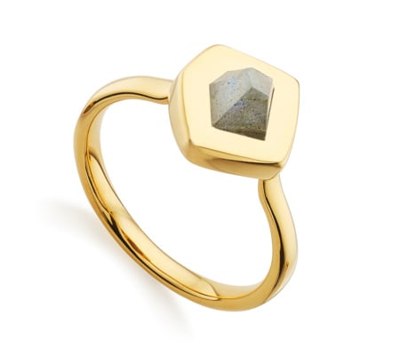 Petra Stacking Ring in 18ct Gold Vermeil On Sterling Silver and ...
