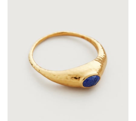 Gold Vermeil Deia Gemstone Ring - Lapis