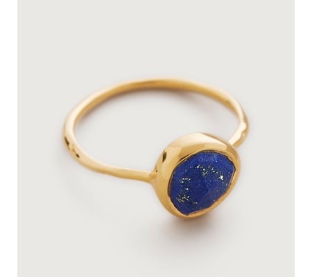 Siren Stacking Ring in 18ct Gold Vermeil on Sterling Silver and Lapis ...