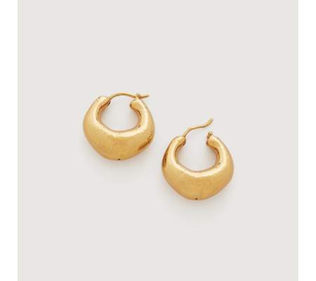 Deia Chunky Medium Hoop Earrings | Monica Vinader