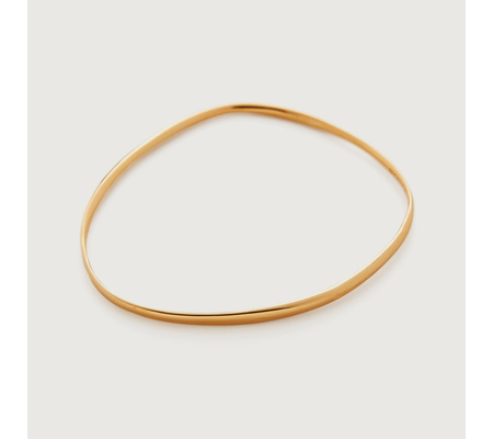 Nura Reef Slim Bangle in 18k Gold Vermeil on Sterling Silver