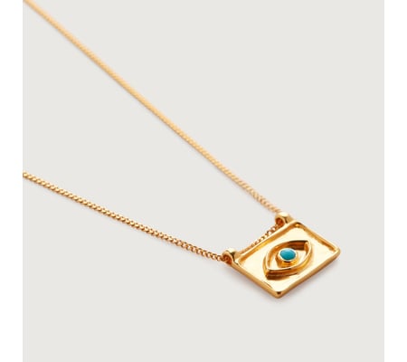 Deia Evil Eye Necklace Adjustable 43cm/17' | Monica Vinader