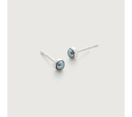 Mini Pearl Stud Earrings | Monica Vinader