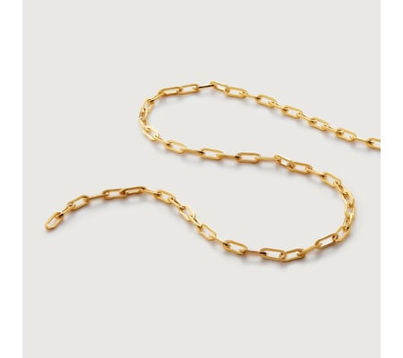 Paperclip Choker Chain Necklace 16' | Monica Vinader