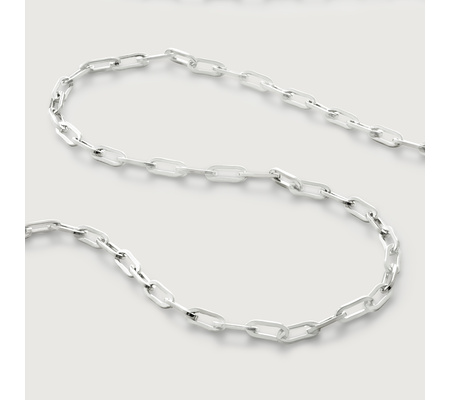 【MONICA VINADER】Mini Paperclip チェーンブレスレット Bold Paperclip Chain Necklace 20' in Sterling Silver