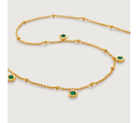 Mini Gemstone Chain Necklace | Monica Vinader