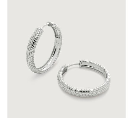 Veranda Caning Medium Hoop Earring main image 1