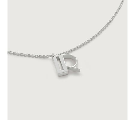 R Chain Initial R Chain Necklace in Sterling Silver | Jewellery by Monica Vinader
