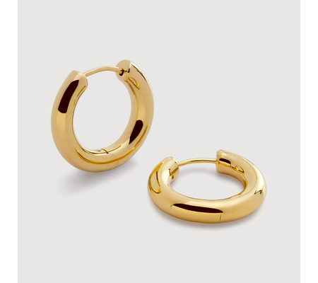 Gold Vermeil Click Small Hoop Earrings