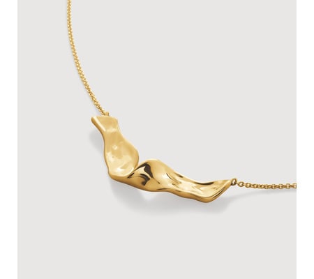 Wave Chain Necklace | Monica Vinader
