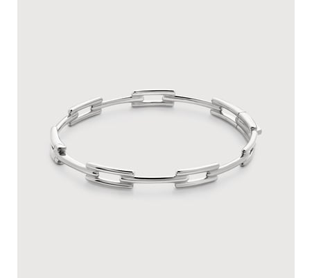 Signature Link Slim Bangle | Monica Vinader