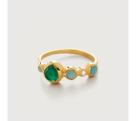 Siren Bezel Multi Gemstone Ring | Monica Vinader
