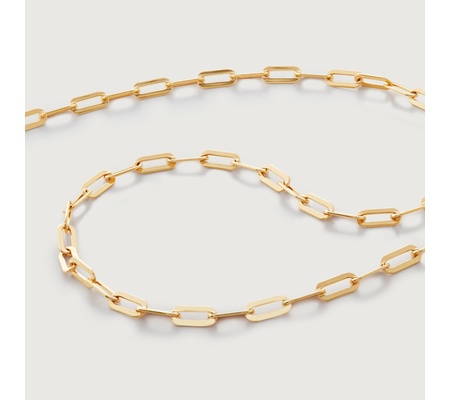 Bold Paperclip Chain Necklace 20' in 18k Gold Vermeil on Sterling