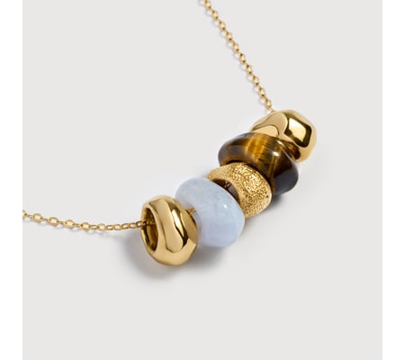 Antica Multi Gemstone Chain Necklace | Monica Vinader